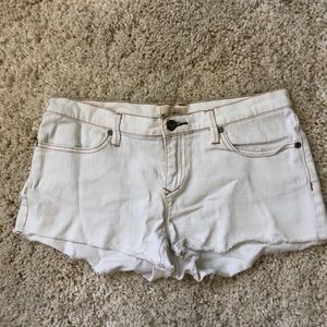 White ROXY shorts